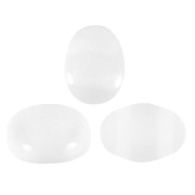 Cuentas de vidrio Samos® por Puca® 7x5 mm Crystal Mat x10g|raw }}