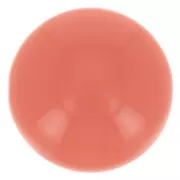 Cabujón de resina opaca 14 mm - Coral rosa x1