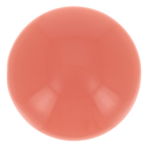 Cabujón de resina opaca 14 mm - Coral rosa x1