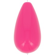 Cuenta de resina de pera 26x14 mm - Rosa Fucsia x1|raw }}