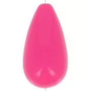 Cuenta de resina de pera 26x14 mm - Rosa Fucsia x1
