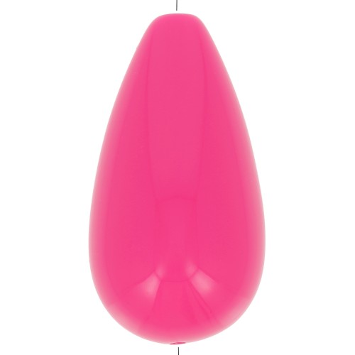Cuenta de resina de pera 26x14 mm - Rosa Fucsia x1