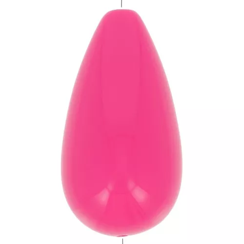 Cuenta de resina de pera 26x14 mm - Rosa Fucsia x1