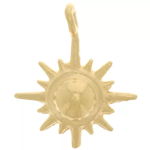 Colgante Estrella del Norte 16x12 mm - Chapado en oro x1