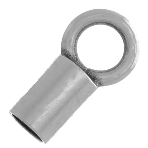 Tapones para cordón de 1,5 mm - Plateado antiguo x10