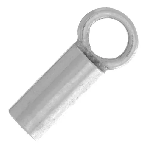 Tapones para cordón de 1 mm - Plateado antiguo x10