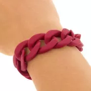 Cadena acrílica 20 mm - Rojo opaco Mate x48cm