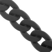 Cadena acrílica 20 mm - Negro opaco Mate x48cm