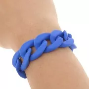 Cadena acrílica 20 mm - Azul cobalto opaco Mate x48cm