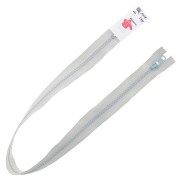 Cierre de cremallera inyectada no separable de 60 cm - Gris claro x1