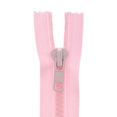 Cierre de cremallera inyectada no separable de 60 cm - Rosa claro x1