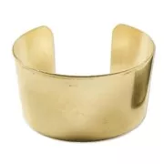 Pulsera brazalete plano de latón de 37 mm x1