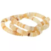 Cuentas arandalas Heishi 6x3 mm - Topacio Jade x38cm