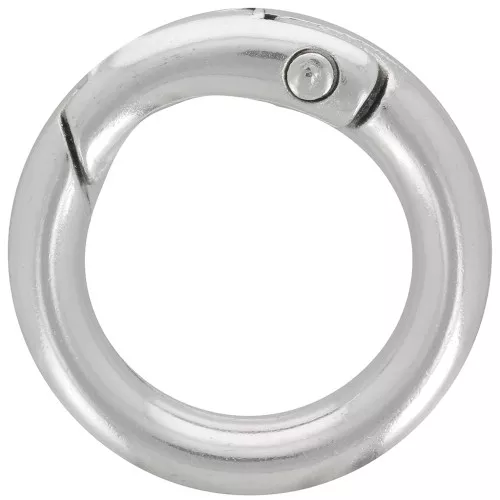 Cierre de langosta redondo de 24 mm - Chapado en plata antigua x1