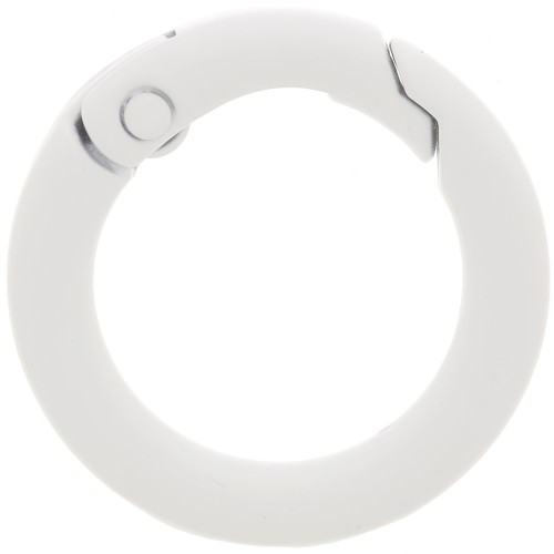 Cierre de langosta redondo 25 mm - Blanco x1