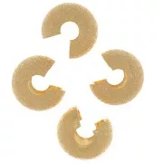 Cubiertas de perlas de diamante de 9 mm. - Doradas x20