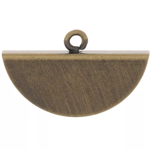 Terminal de media luna punta 18x11 mm - Bronce x1