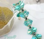 Kalos® by Puca® 4x3 mm - Frost Azurin Capri Gold x10g