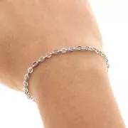 Cadena malla Forçat 4x3 mm Acero inox x98cm