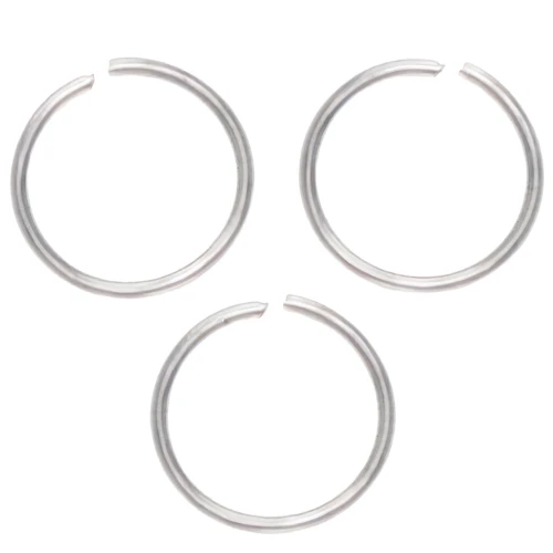 Anillas abiertas 10x1 mm Acero inox x25