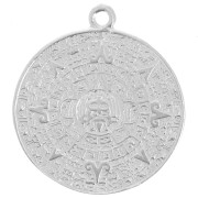 Colgante Calendario Azteca 21,5 mm, Plata 925 Plateado x1|raw }}