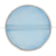 Cuenta de piedra redonda facetada de 9 mm - Plata de ley 925 - Ónix azul x1