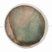 Cuenta de piedra redonda facetada de 9 mm - Plata de ley 925 - Labradorita x1|raw }}