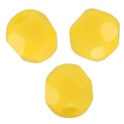 Cuentas facetadas 3 mm Opaque Yellow x50|raw }}