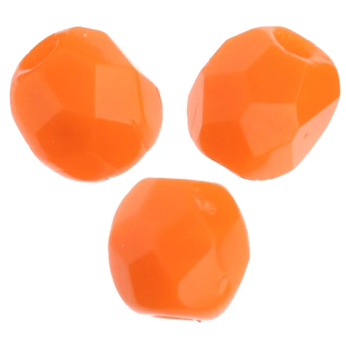 Cuentas facetadas 3 mm Opaque Orange x50