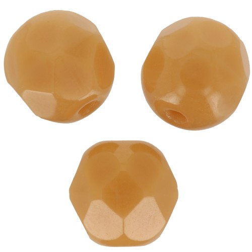 Facetadas 6 mm - Opaque Camel x25