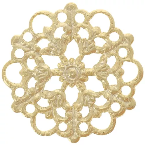 Separador redondo con marca de agua 20 mm - Oro fino x1