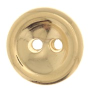 Botón redondo de 10 mm - Chapado en oro x1