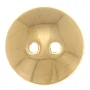Botón redondo de 10 mm - Chapado en oro x1