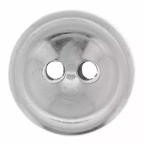 Pomo redondo abombado de 10 mm - Plateado antiguo x1