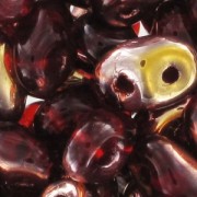 SuperDuo 2,5x5 mm Copper Siam Ruby x10g|raw }}