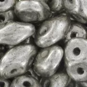 SuperDuo 2,5x5 mm Argenté Patiné x10g