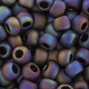 Rocalla Toho 11/0 TO11R406F - Opaque Rainbow Oxblood Mat x8g