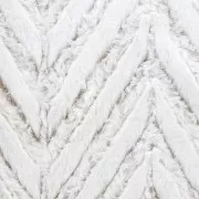 Tejido de imitación de piel ultra suave - Blanco - Marrón x10cm