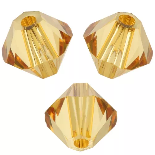 Tupis en cristal PureCrystal 5328 5 mm - Golden Topaz x20