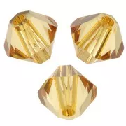 Tupis en cristal PureCrystal 5328 4 mm - Golden Topaz x50