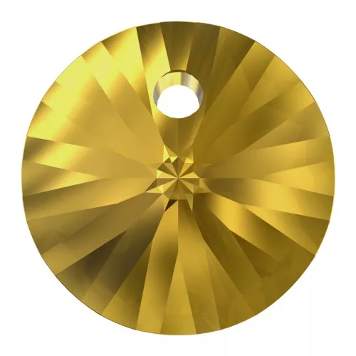 Colgante PureCrystal 6428  8 mm Golden Topaz x1