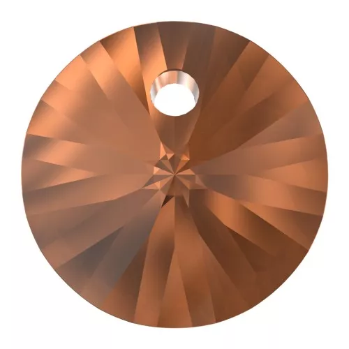 Colgante PureCrystal 6428  6 mm Smoked Amber x1