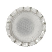 Engaste redondo dentado para cabujón 3 mm - Plata 925 x4