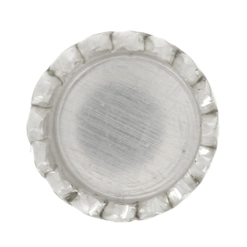 Engaste redondo dentado para cabujón 3 mm - Plata 925 x4