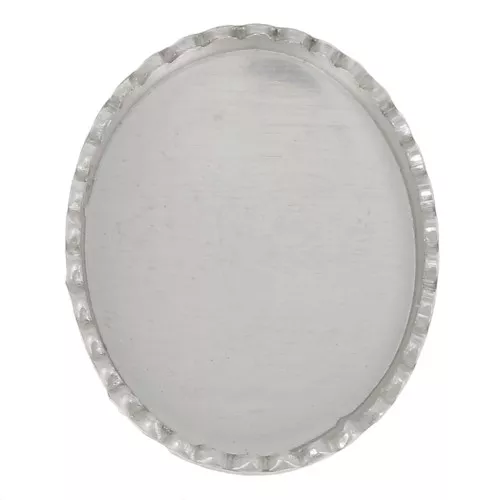 Engaste ovalado dentado para cabujón 10x8 mm - Plata 925 x1