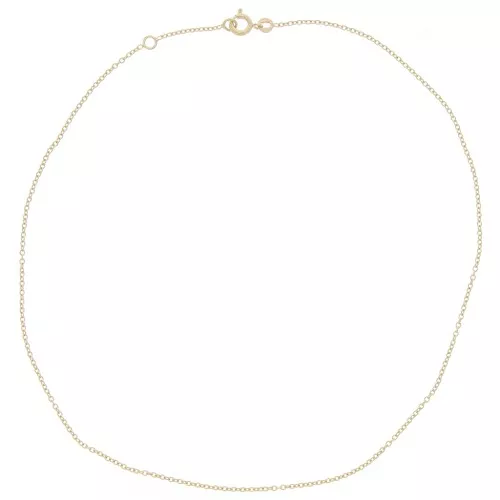 Forçat 1.45 mm Chapado en oro 3 micras gargantilla x38cm