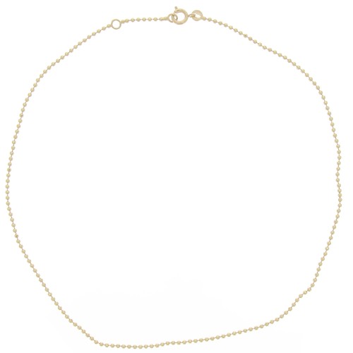 Gargantilla chapada en oro 1,55 mm x 38cm