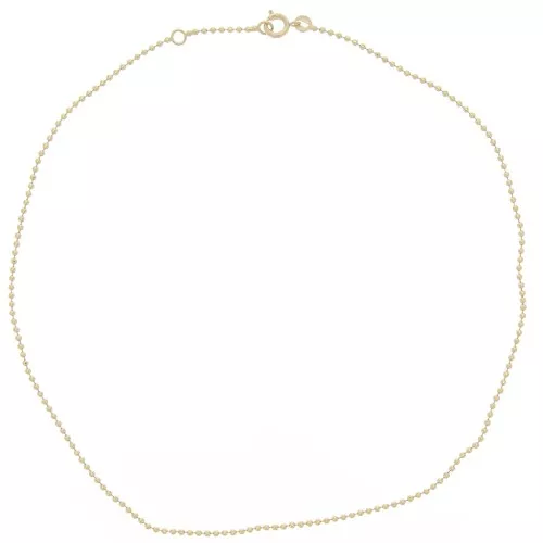 Gargantilla chapada en oro 1,55 mm x 38cm