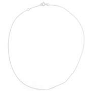 Cadena de eslabones Curbed 1,2 mm - Plata 925 x38cm|raw }}