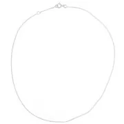 Cadena de eslabones Curbed 1,2 mm - Plata 925 x38cm